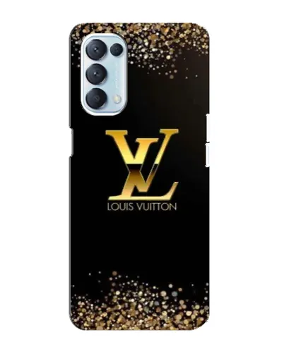 Чехол для OPPO Reno5 4G с картинкой «LV — золотые искры»