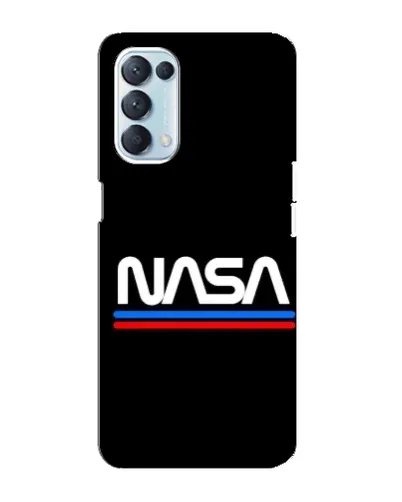 Чехол для OPPO Reno5 4G с картинкой «NASA — классика Red Blue»