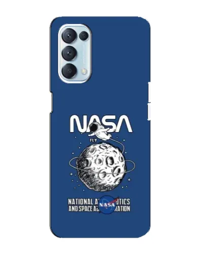 Чехол для OPPO Reno5 4G с картинкой «NASA — лунная миссия»