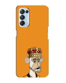 Чохол для OPPO Reno5 4G з картинкою «Золота мавпа Bored Ape» Чохол для OPPO Reno5 4G з картинкою «Золота мавпа Bored Ape»