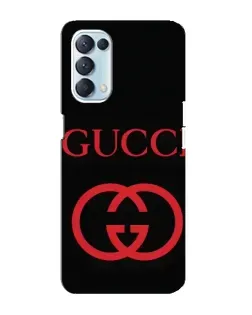 Чехол для OPPO Reno5 4G с картинкой «Gucci — красный логотип»