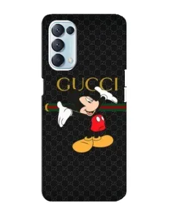 Чехол для OPPO Reno5 4G с картинкой «Микки Маус Gucci»