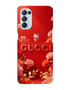 Чехол для OPPO Reno5 4G с картинкой «Gucci — золотой сад»