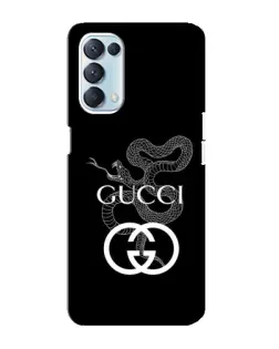 Чехол для OPPO Reno5 4G с картинкой «Gucci — серебряная змея»