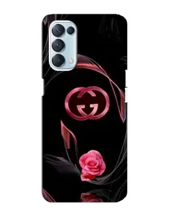 Чехол для OPPO Reno5 4G с картинкой «Gucci — неоновая роза»