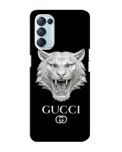 Чехол для OPPO Reno5 4G с картинкой «Gucci — серебряный лев» Чехол для OPPO Reno5 4G с картинкой «Gucci — серебряный лев»