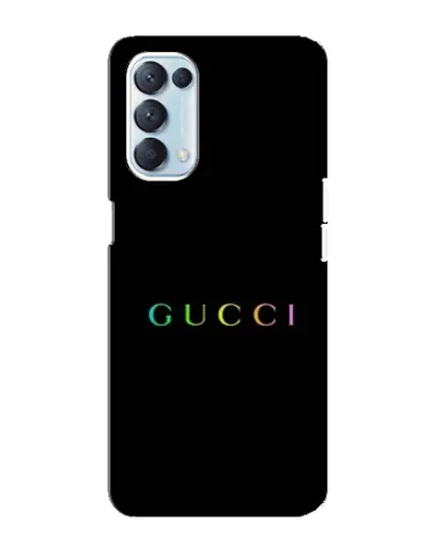 Чехол для OPPO Reno5 4G с картинкой «Gucci — неоновый минимализм» Чехол для OPPO Reno5 4G с картинкой «Gucci — неоновый минимализм»