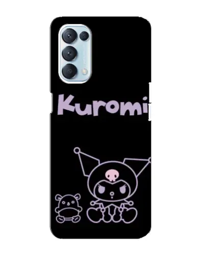 Чехол для OPPO Reno5 4G с картинкой «Kuromi — черный минимализм» Чехол для OPPO Reno5 4G с картинкой «Kuromi — черный минимализм»