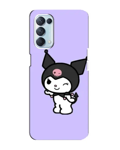 Чехол для OPPO Reno5 4G с картинкой «Классическая Kuromi» Чехол для OPPO Reno5 4G с картинкой «Классическая Kuromi»