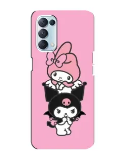 Чехол для OPPO Reno5 4G с картинкой «My Melody и Kuromi»