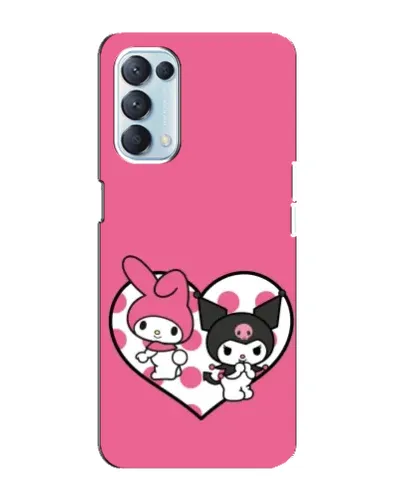 Чехол для OPPO Reno5 4G с картинкой «Kuromi и My Melody» Чехол для OPPO Reno5 4G с картинкой «Kuromi и My Melody»