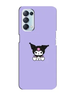Чехол для OPPO Reno5 4G с картинкой «Kuromi — фиолетовый минимализм»