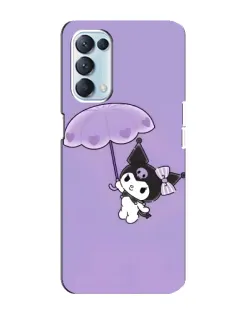 Чехол для OPPO Reno5 4G с картинкой «Kuromi с зонтиком»
