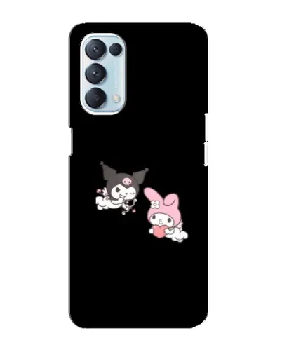 Чехол для OPPO Reno5 4G с картинкой «My Melody и Kuromi» Чехол для OPPO Reno5 4G с картинкой «My Melody и Kuromi»