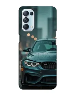 Чехол для OPPO Reno5 4G с картинкой «BMW в огнях города»