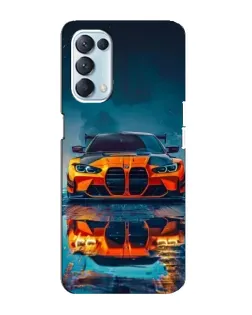Чехол для OPPO Reno5 4G с картинкой «BMW — золотая эмблема»