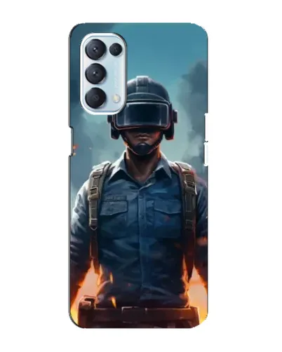 Чехол для OPPO Reno5 4G с картинкой «PUBG — реалистичный герой»