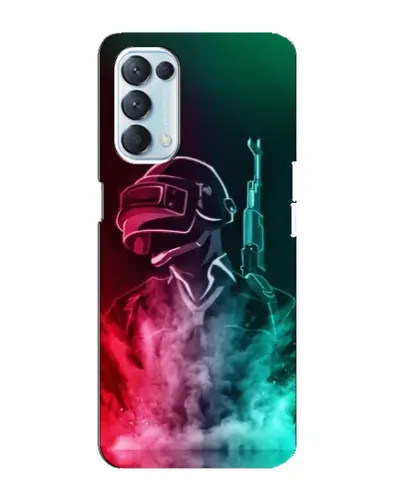 Чехол для OPPO Reno5 4G с картинкой «PUBG — огненный воин»
