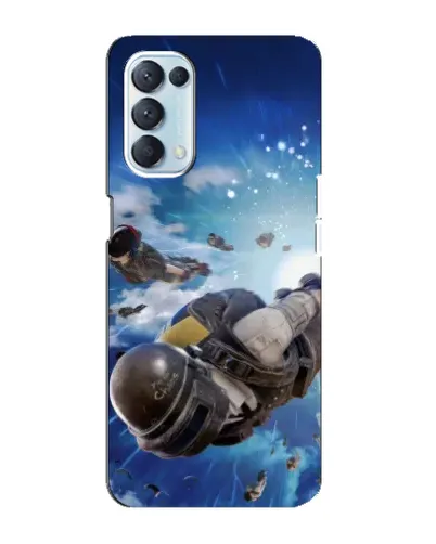 Чехол для OPPO Reno5 4G с картинкой «Десант PUBG — прыжок»