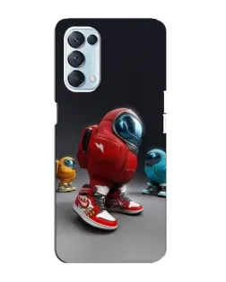 Чехол для OPPO Reno5 4G с картинкой «Among Us — 3D стиль» Чехол для OPPO Reno5 4G с картинкой «Among Us — 3D стиль»