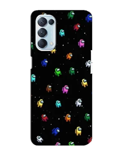 Чехол для OPPO Reno5 4G с картинкой «Экипаж Among Us» Чехол для OPPO Reno5 4G с картинкой «Экипаж Among Us»