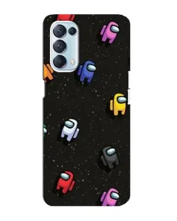 Чехол для OPPO Reno5 4G с картинкой «Космический паттерн Among Us» Чехол для OPPO Reno5 4G с картинкой «Космический паттерн Among Us»