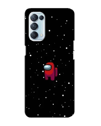 Чехол для OPPO Reno5 4G с картинкой «Красный Among Us» Чехол для OPPO Reno5 4G с картинкой «Красный Among Us»