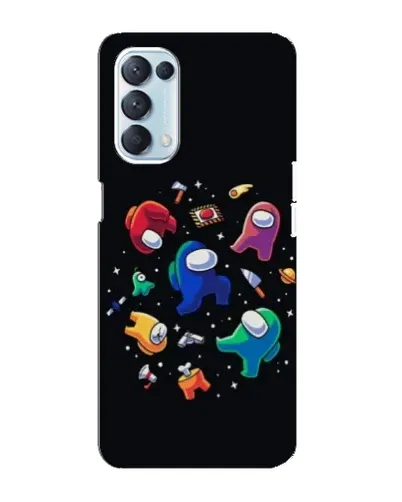 Чехол для OPPO Reno5 4G с картинкой «Among Us космос» Чехол для OPPO Reno5 4G с картинкой «Among Us космос»