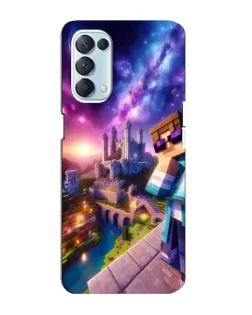 Чехол для OPPO Reno5 4G с картинкой «Стив и космос» Чехол для OPPO Reno5 4G с картинкой «Стив и космос»