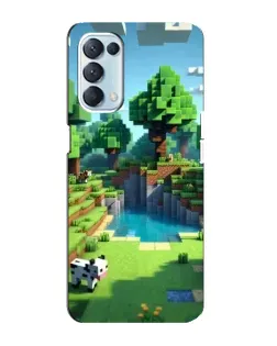 Чехол для OPPO Reno5 4G с картинкой «Minecraft летний день»
