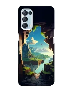Чехол для OPPO Reno5 4G с картинкой «Вид из пещеры»