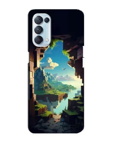 Чехол для OPPO Reno5 4G с картинкой «Вид из пещеры»
