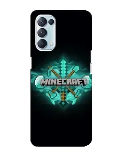 Чехол для OPPO Reno5 4G с картинкой «Minecraft Diamond лого»