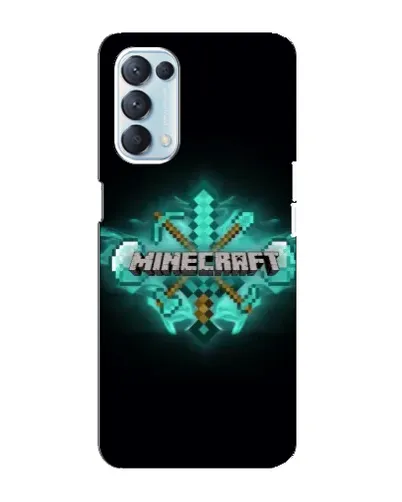 Чехол для OPPO Reno5 4G с картинкой «Minecraft Diamond лого»