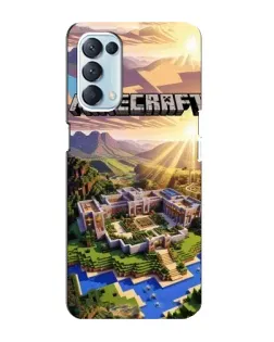 Чехол для OPPO Reno5 4G с картинкой «Minecraft панорама»