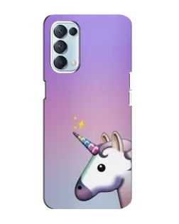 Чехол для OPPO Reno5 4G с картинкой «Единорог градиент»