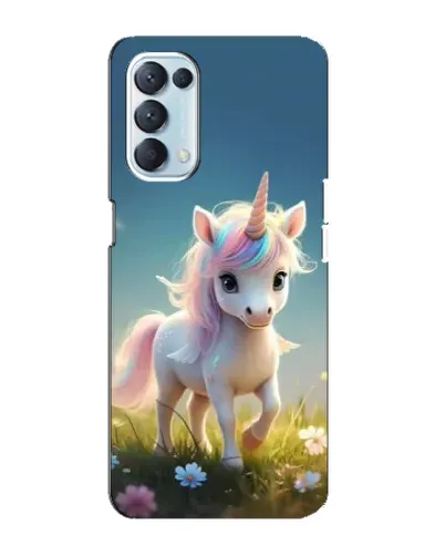 Чехол для OPPO Reno5 4G с картинкой «Единорог на поляне» Чехол для OPPO Reno5 4G с картинкой «Единорог на поляне»