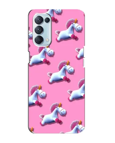 Чехол для OPPO Reno5 4G с картинкой «Единороги на розовом» Чехол для OPPO Reno5 4G с картинкой «Единороги на розовом»