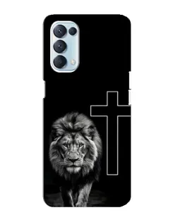 Чохол для OPPO Reno5 4G з картинкою «Лев та Хрест»