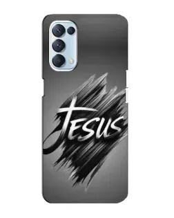 Чехол для OPPO Reno5 4G с картинкой «Надпись Jesus Graffiti»