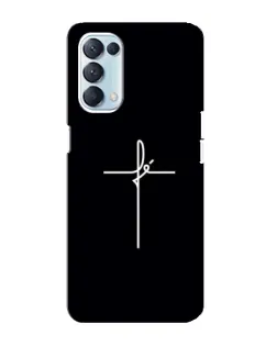 Чехол для OPPO Reno5 4G с картинкой «Тонкий крест»