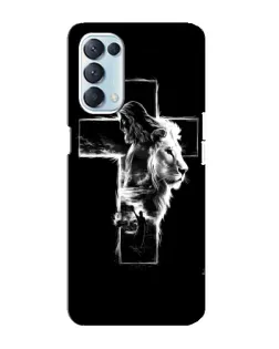 Чехол для OPPO Reno5 4G с картинкой «Сияющий крест Jesus»