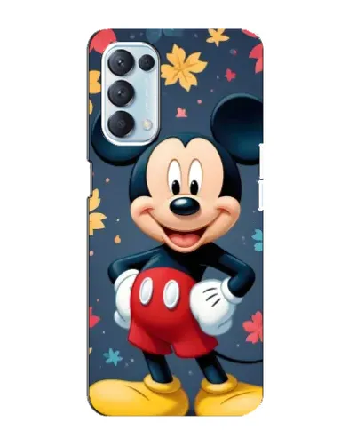 Чехол для OPPO Reno5 4G с картинкой «Осенний Mickey Mouse»