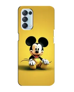 Чехол для OPPO Reno5 4G с картинкой «Микки на желтом»