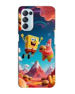 Чехол для OPPO Reno5 4G с картинкой «Космический фастфуд»