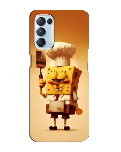 Чехол для OPPO Reno5 4G с картинкой «Губка Боб повар»