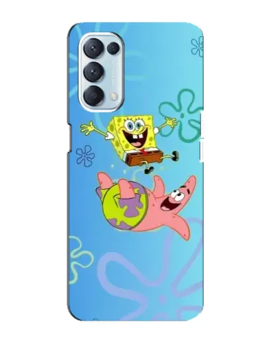 Чехол для OPPO Reno5 4G с картинкой «Спанч Боб и Патрик»