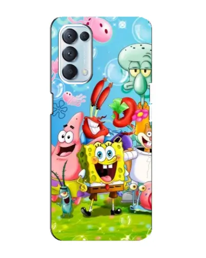 Чехол для OPPO Reno5 4G с картинкой «Губка Боб и друзья» Чехол для OPPO Reno5 4G с картинкой «Губка Боб и друзья»