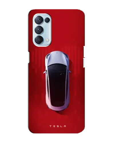 Чехол для OPPO Reno5 4G с картинкой «Tesla Top View» Чехол для OPPO Reno5 4G с картинкой «Tesla Top View»