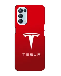 Чехол для OPPO Reno5 4G с картинкой «Tesla Red Classic»